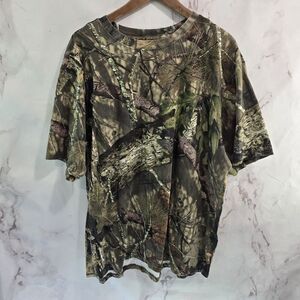 Game Winner T Shirt Mens XL Camo Break Up Country Woodland Short Sleeve Cotton
